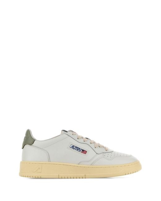 Autry White Leather Medalist Sneakers for men