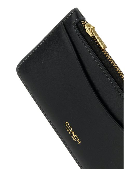 Portacarte in pelle nera di COACH in Black