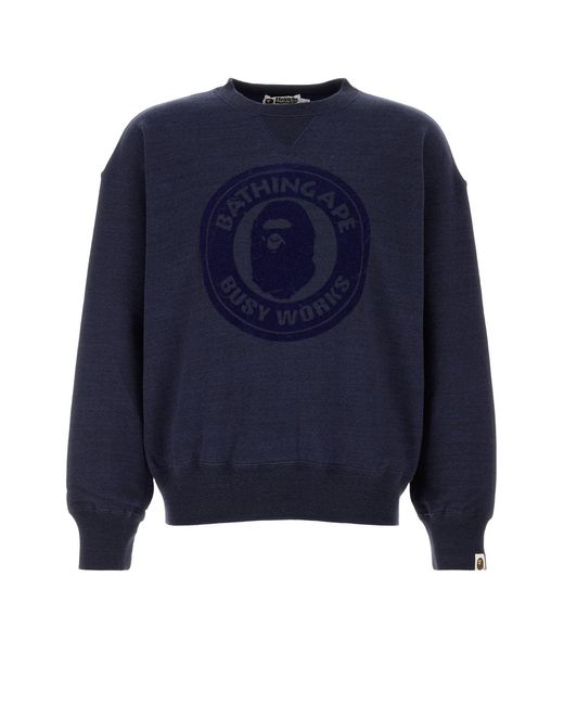 A Bathing Ape Blue Sweatshirts for men
