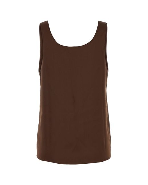 16Arlington Brown Satin Tank Top