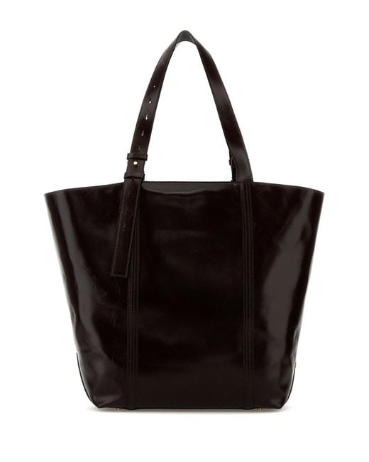 Golden Goose Deluxe Brand Black Deluxe Brand Dark Leather 24.7 Shopping Bag