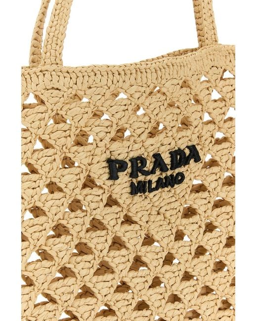 Borsa Tote di Prada in Natural