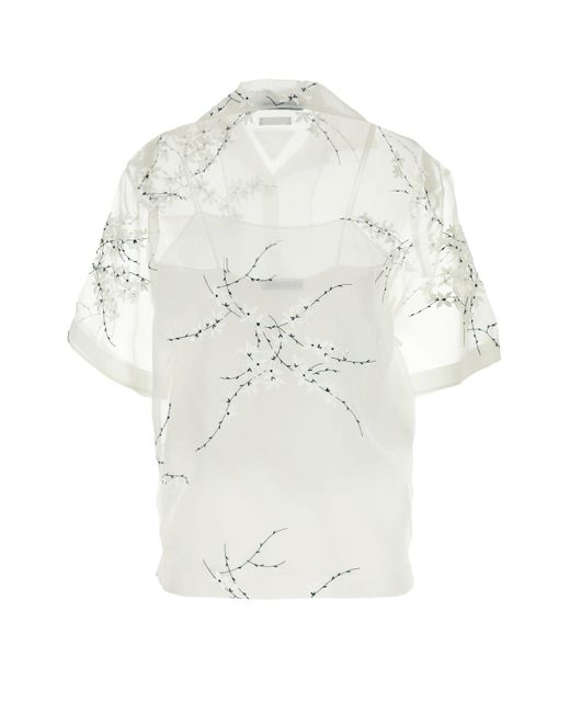 Prada White Camicia