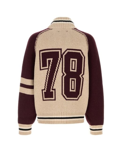 Golden Goose Deluxe Brand Natural Beige Wool Blend Cardigan for men