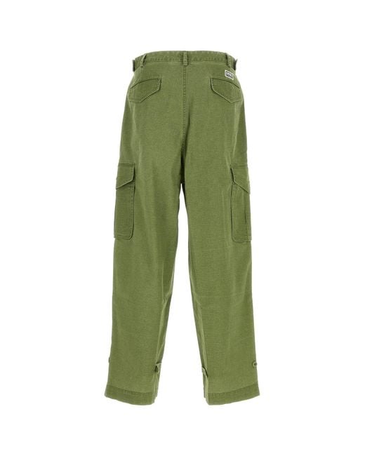KENZO Green Cotton Cargo Pant for men