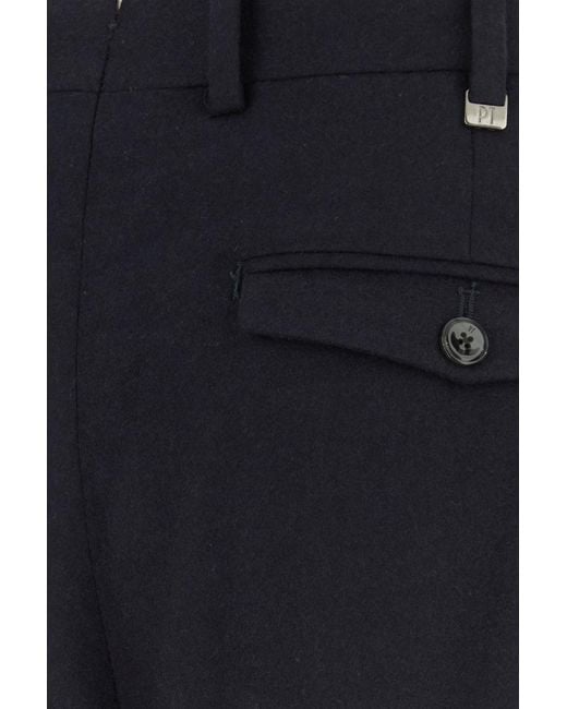 PT Torino Midnight Blue Stretch Wool Blend Pant for men