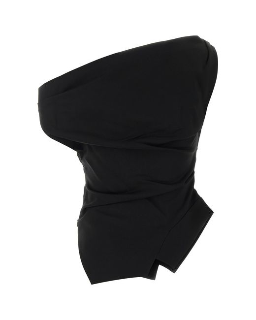 Rohe Black Viscose Stretch Top