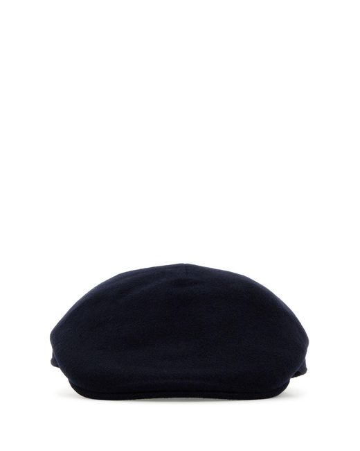 Borsalino Dark Blue Cashmere Parigi Flat Cap for men