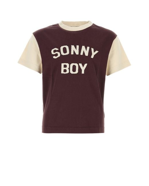 1989 STUDIO Red Purple Cotton Sonny Boy T-shirt for men