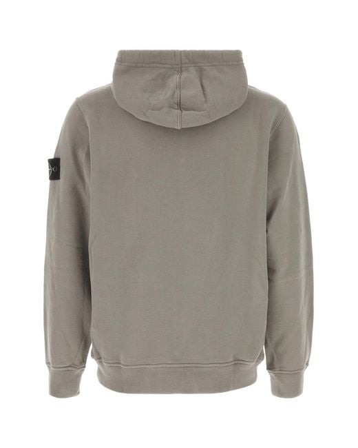 Stone Island Gray Cotton Sweatshirt for men