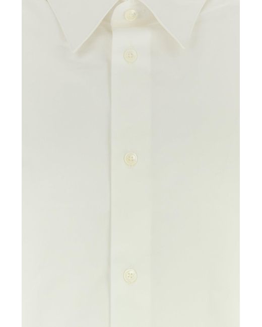 AMI White Ami Poplin Shirt for men