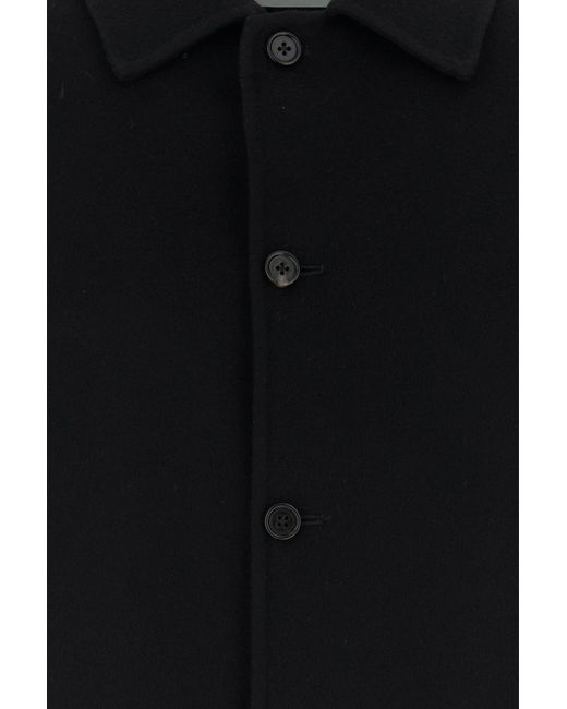 Jil Sander Black Wool Blend Shirt for men