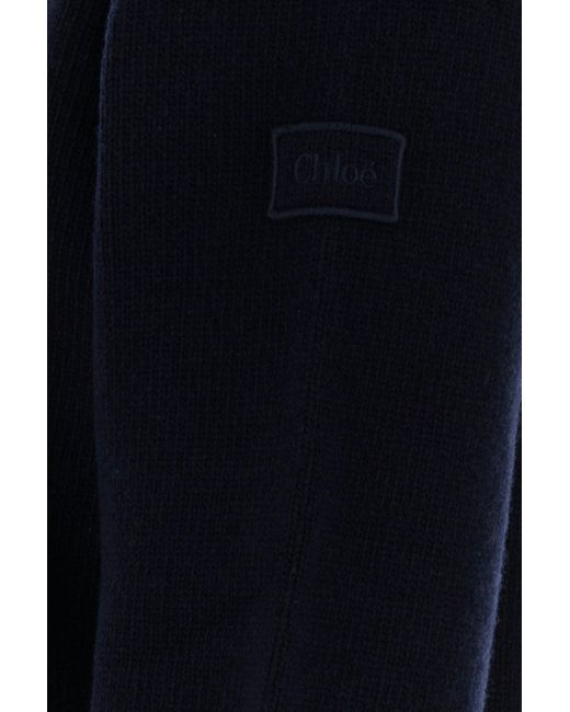 Chloé Blue Dark Wool Blend Sweater