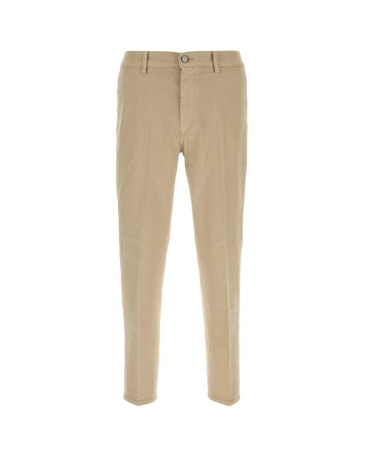 PT Torino Natural Beige Stretch Cotton Reggae Pant for men
