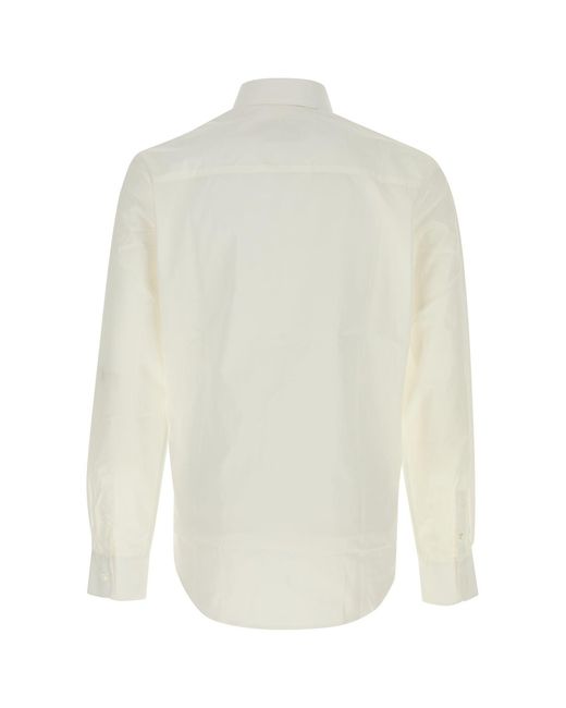 AMI White Ami Poplin Shirt for men