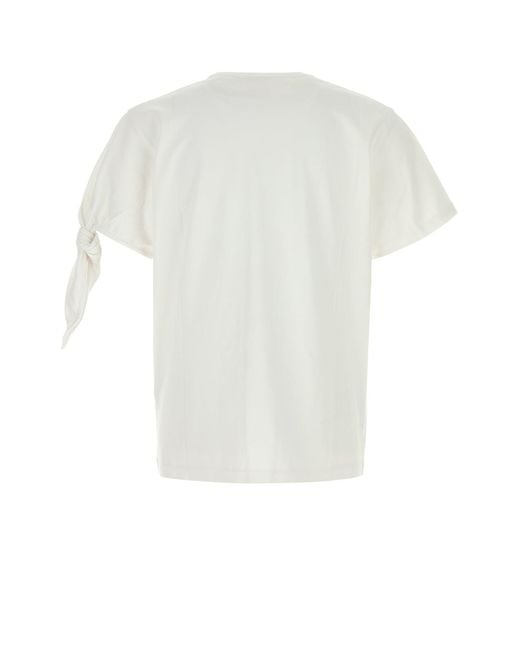 J.W. Anderson White Jw Anderson Cotton T-Shirt for men