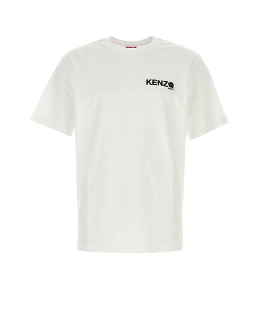 KENZO White Cotton T-shirt for men