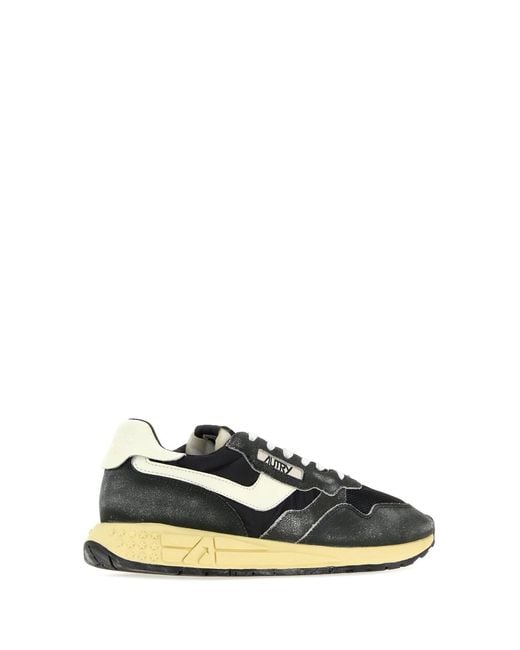 Autry Black Color Block Sneakers for men