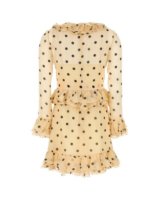 Valentino Garavani Metallic Printed Silk Dress