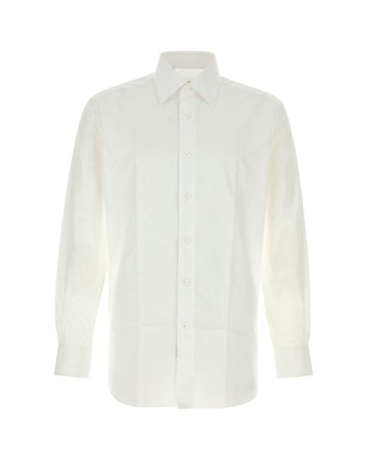 CLASSIC FORMAL SHIRT di Brioni in White da Uomo