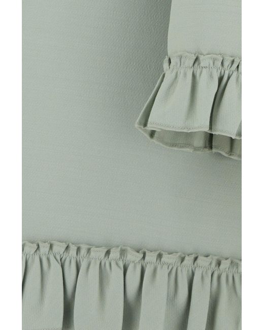 Valentino Garavani Mint Green Wool Blend Mini Dress