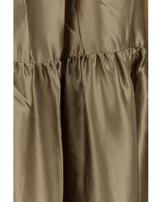 Co. Natural Dove Grey Satin Skirt