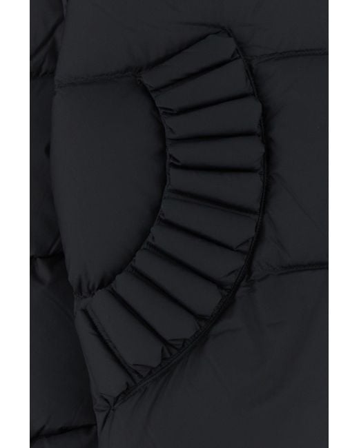 RAXXY Black Nylon Oversize Down Jacket