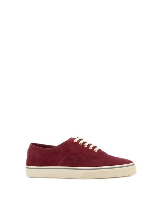 Brunello Cucinelli Red Logo Sneakers for men