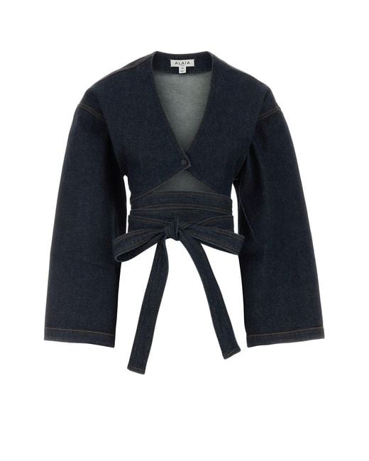 Alaïa Blue Denim Jacket