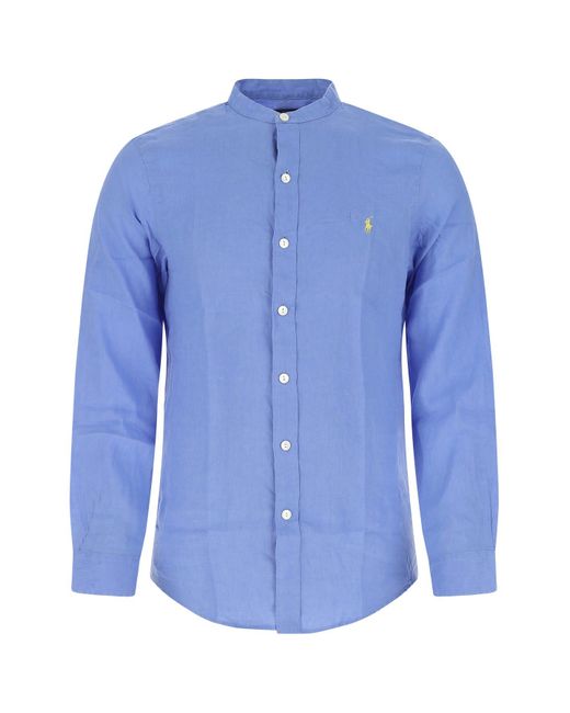 Polo Ralph Lauren Cerulean Linen Shirt in Light Blue (Blue) for Men - Lyst