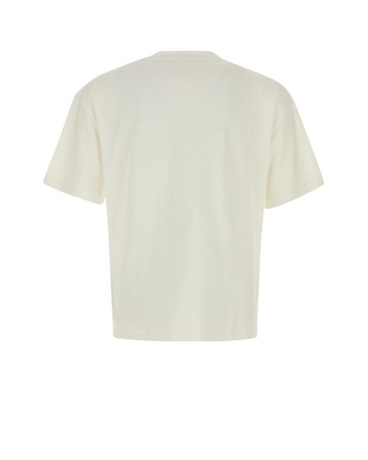 The Row White Solid Crew Neck T-Shirt for men