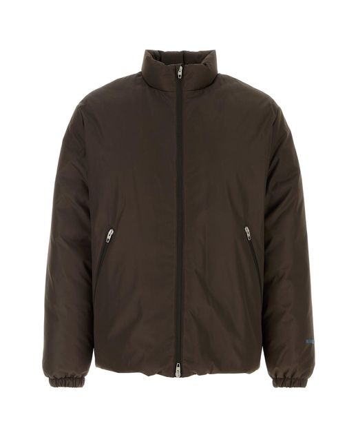 Jil Sander Brown Chocolate Polyester Down Jacket for men