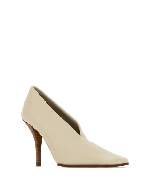 Alaïa White Ivory Leather Pumps