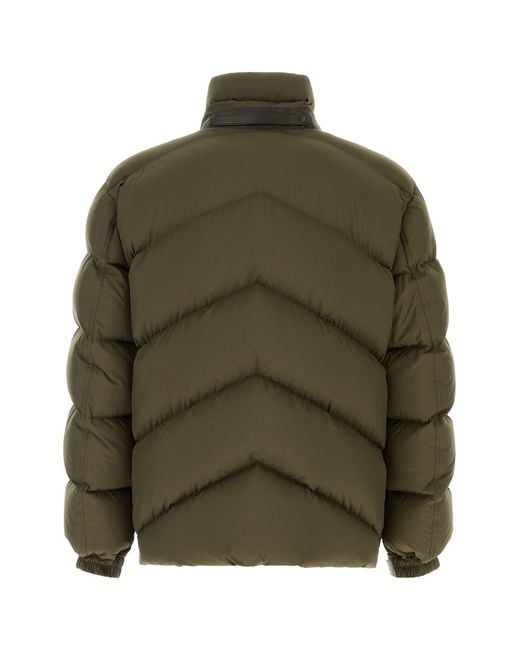 Tom Ford Olive Green Polyester Down Jacket for men