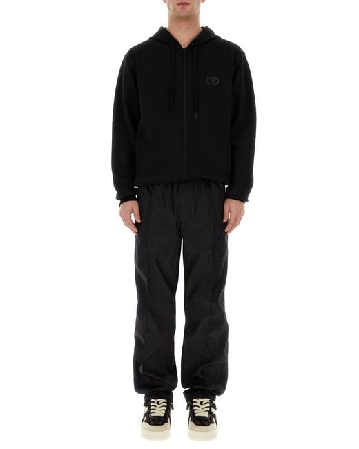 Valentino Garavani Black Toile Iconographe Chino Pant for men