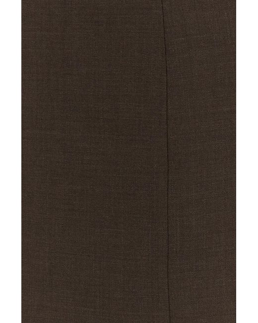 Loulou de Saison Brown Stretch Wool Shilo Dress