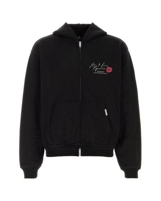 Represent Black Cotton Sweatshirt for men