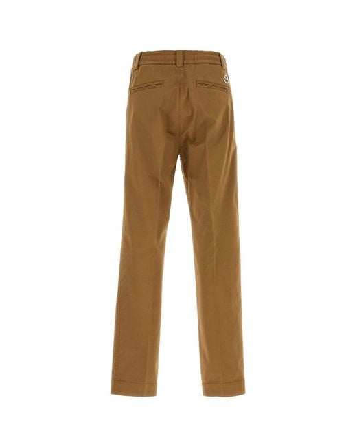 Moncler Natural Camel Cotton Pant for men