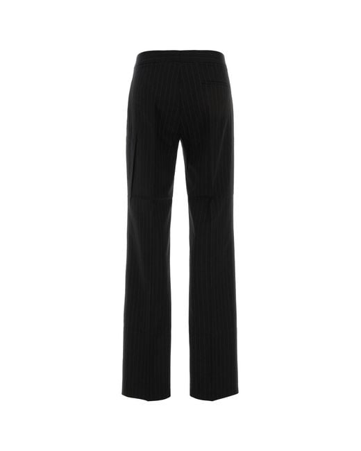 ANDAMANE Black Embroidered Twill Gladys Pant