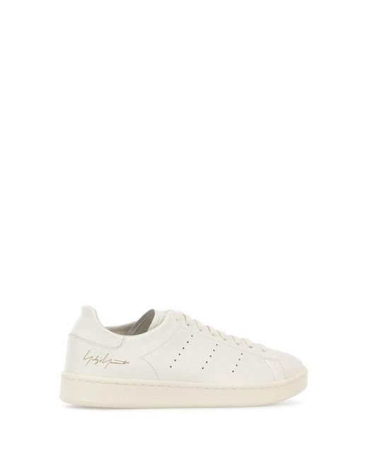 Y-3 White Leather Stan Smith Sneakers