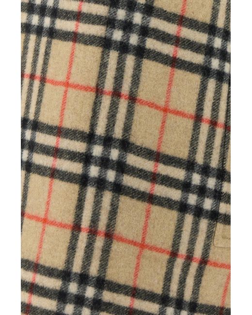 Burberry Natural Wool Reversible Coat