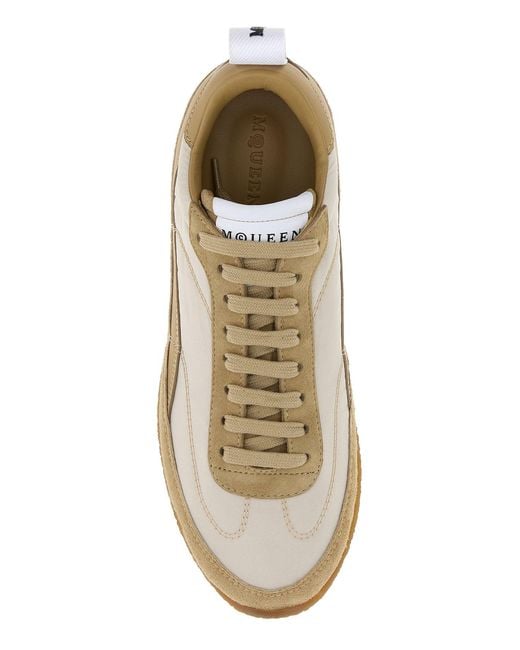 McQueen Brown Two-tone Ec1 Sneakers