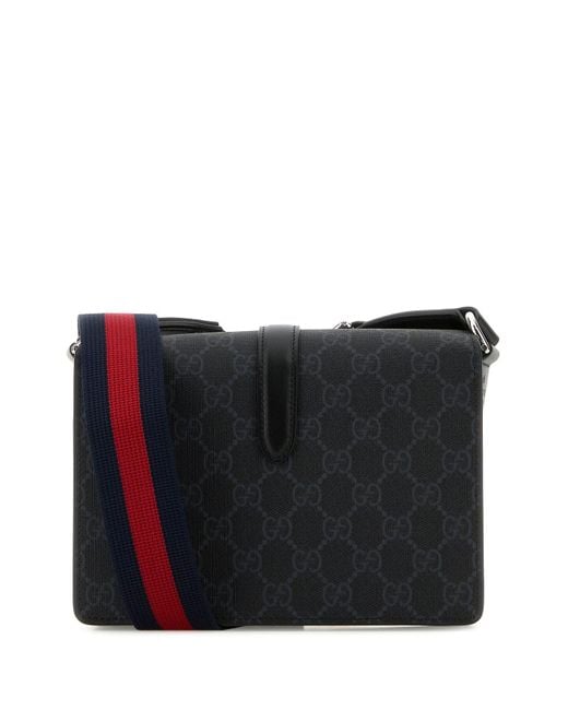 ショルダーバッグ Gucci Gg Supreme Fabric Super Mini Crossbody Bag Gucci Gg Supreme Fabric Super Mini Crossbody Bag in Black