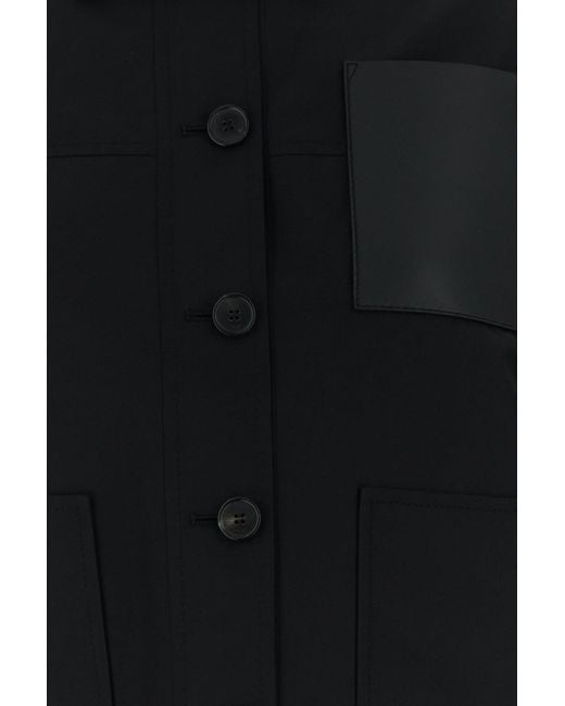 Giubbino in misto cupro nero di Loewe in Black