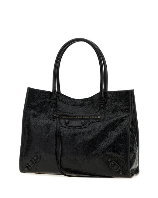 Balenciaga Black Leather Small Le City Handbag