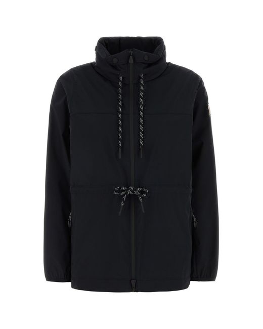 Giacca a vento Soulare in nylon stretch nero di Moncler in Black