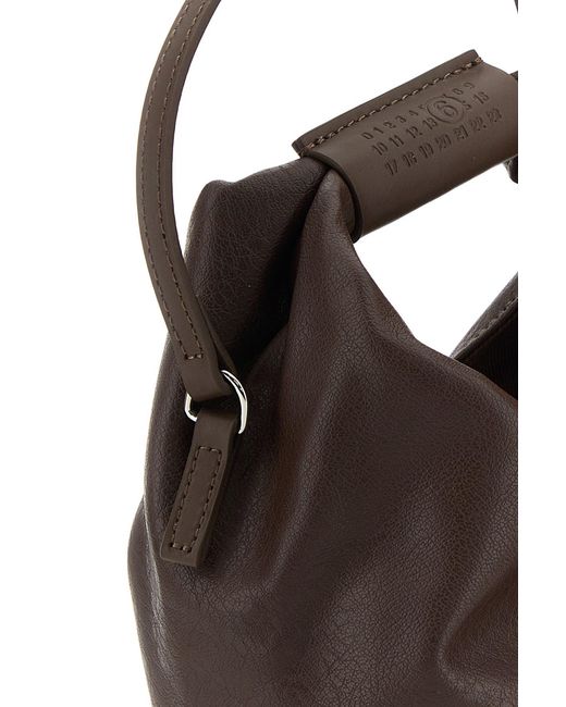 MM6 by Maison Margiela Brown Chocolate Synthetic Leather Japanese Handbag