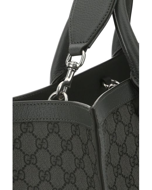 Borsa shopping Ophidia in tessuto GG Supreme e pelle di Gucci in Black