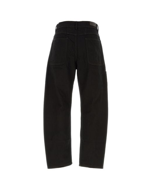 Lemaire Black Denim Jeans for men
