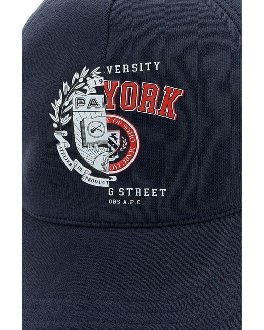 A.P.C. Blue Casquette Eden Marc Jacobs for men